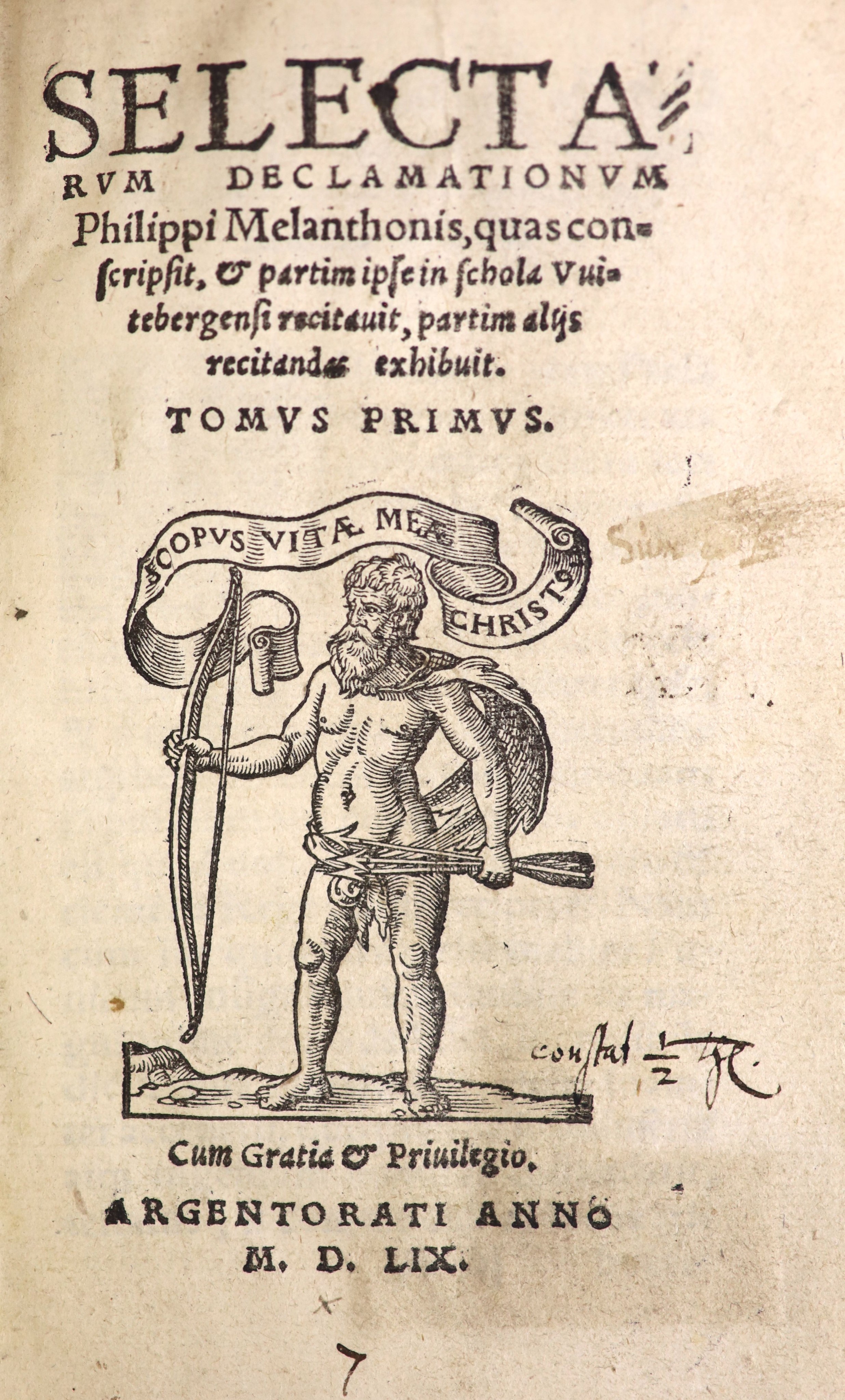 Melanchthon, Philipp - Selectarum Declamationu Philippi Melanthonis...,